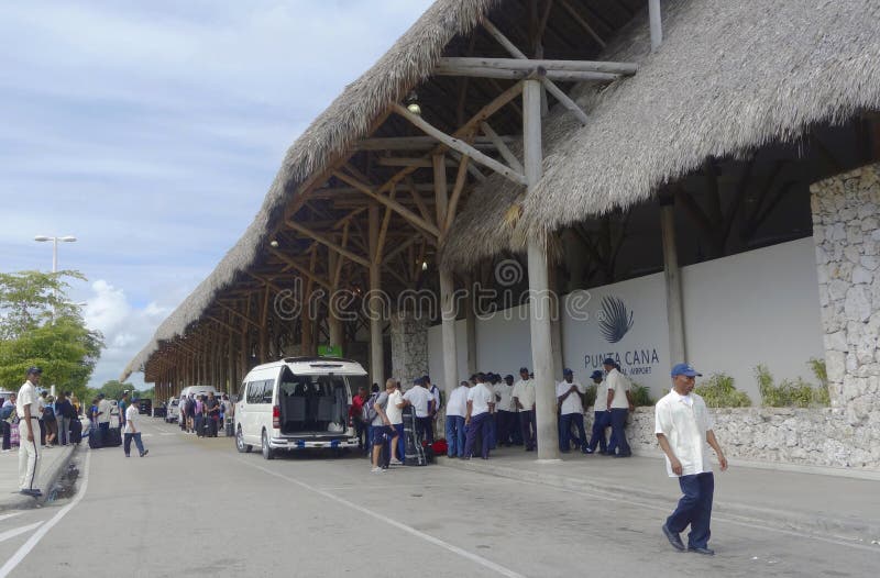 PUNTA CANA, DOMINICAN REPUBLIC -JANUARY 4: Terminal 2 in Punta Cana International Airport on January 4, 2014. The Dominican Republic is the most visited destination in the Caribbean. PUNTA CANA, DOMINICAN REPUBLIC -JANUARY 4: Terminal 2 in Punta Cana International Airport on January 4, 2014. The Dominican Republic is the most visited destination in the Caribbean