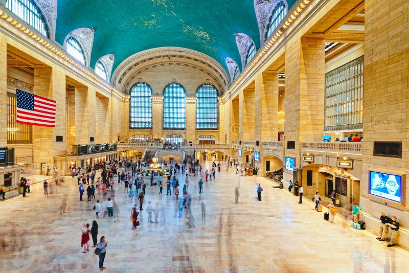 Terminal central grande em New York City Interior do ajuntamento principal imagens de stock Terminal central grande em New York City Interior do ajuntamento principal imagens de stock