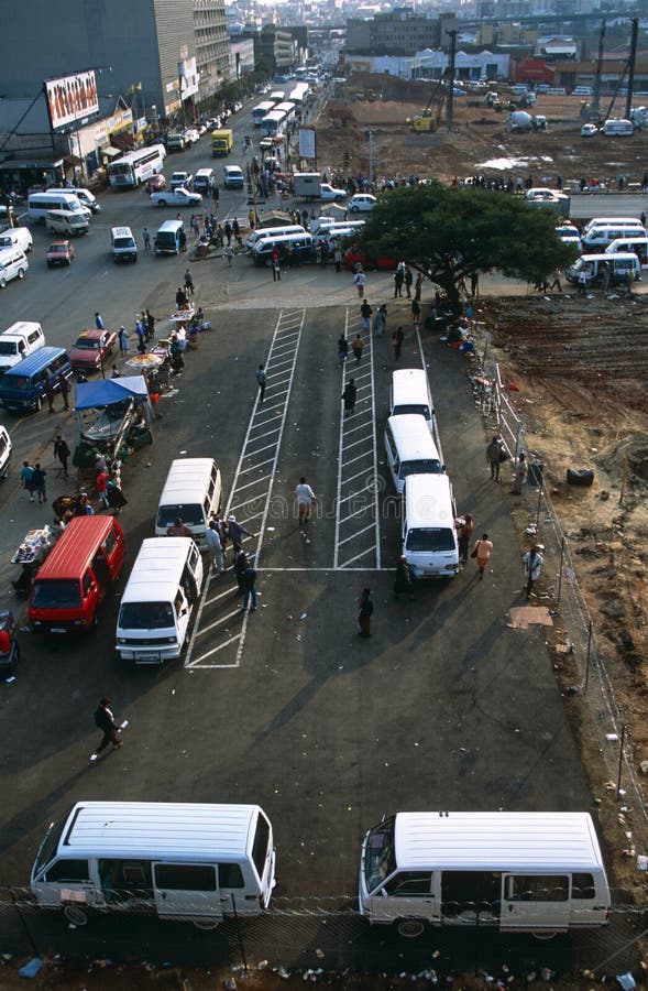 Terminal de transport public, Afrique du Sud photographie stock libre de droits Terminal de transport public, Afrique du Sud photographie stock libre de droits