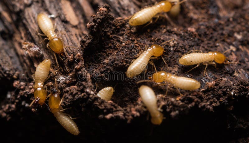 Termiti O Formiche Bianche Immagine Stock Immagine Di Parassita