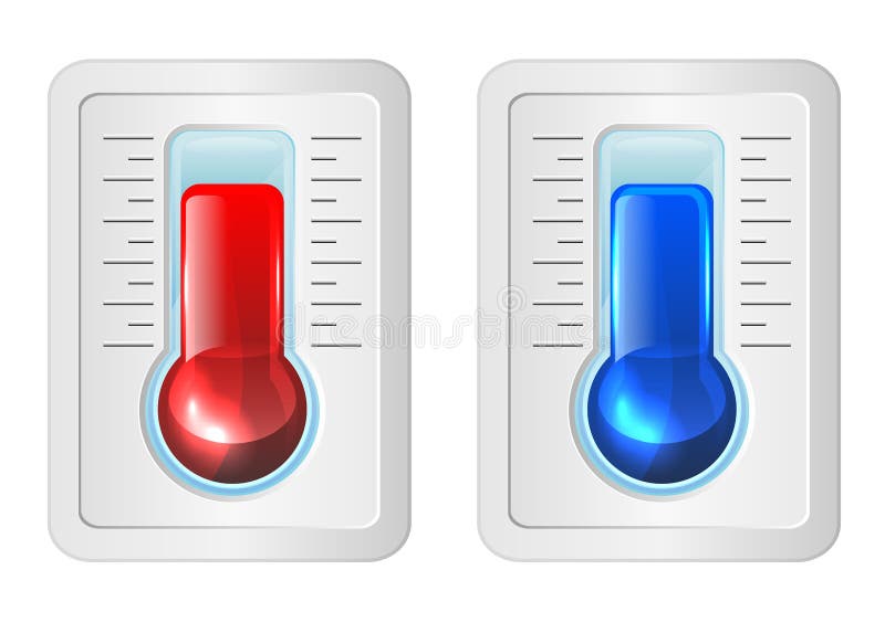 Termometer ilustrasi stok