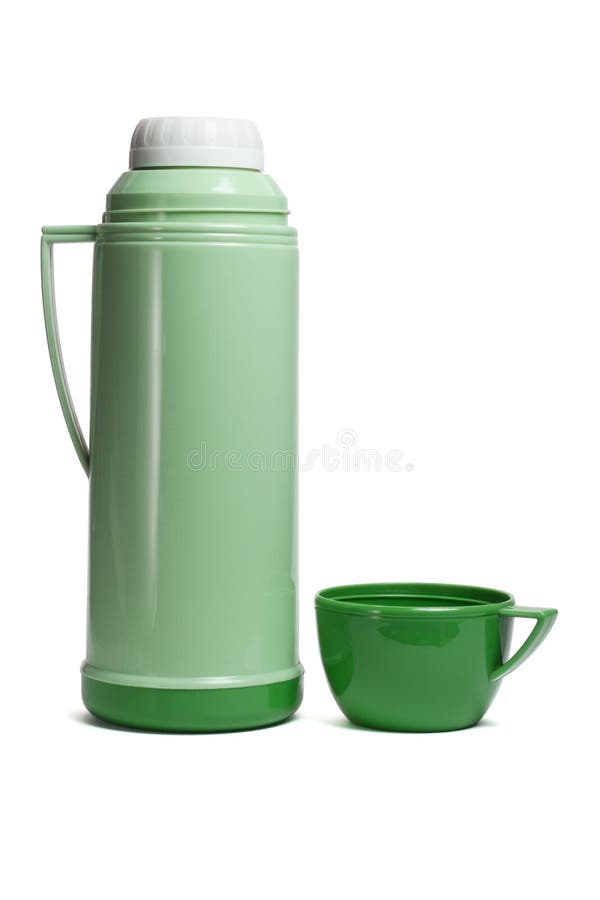 Termometru din plastic verde royalty free stock photos