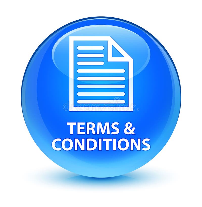 Terms and Conditions (page Icon) Glassy Cyan Blue Round Button Stock Terms and Conditions (page Icon) Glassy Cyan Blue Round Button Stock