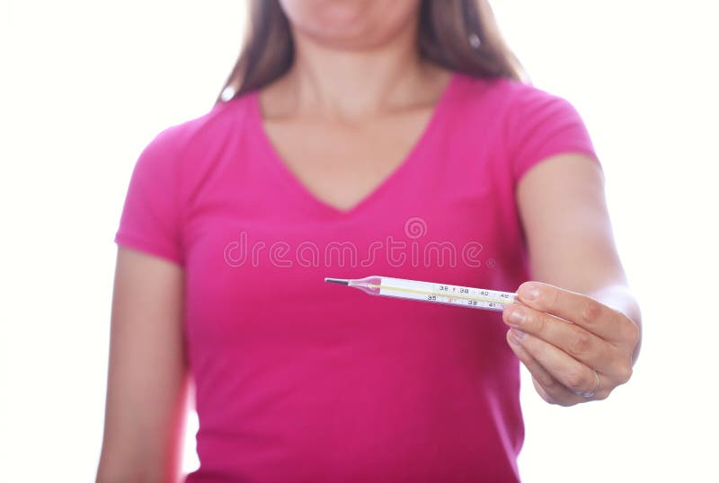 Termómetro foto de stock