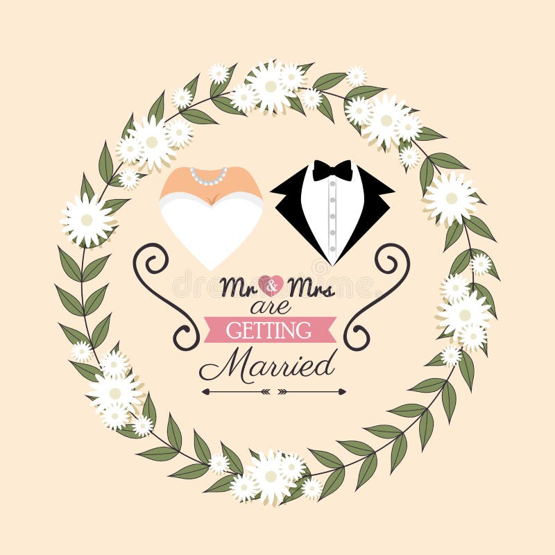 terno do cartão do convite do casamento nupcial com o gráfico do projeto da flor ilustração do vetor terno do cartão do convite do casamento nupcial com o gráfico do projeto da flor ilustração do vetor