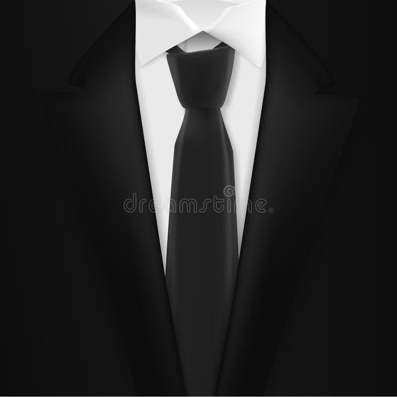 Terno Preto Realístico Do Vetor Terno Elegante Do Smoking Dos Homens 3D  Photorealistic Com Laço Do Pescoço Ilustração do Vetor - Ilustração de  preto, conceito: 100883846