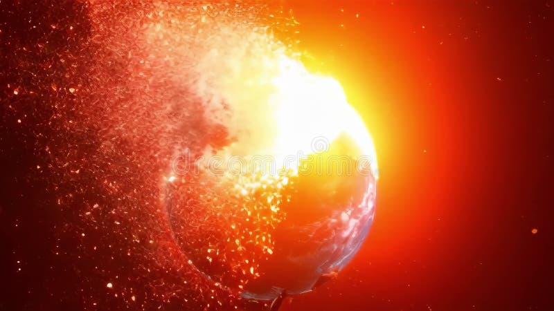 Terra abrasada: visualização das alterações climáticas ilustração do vetor