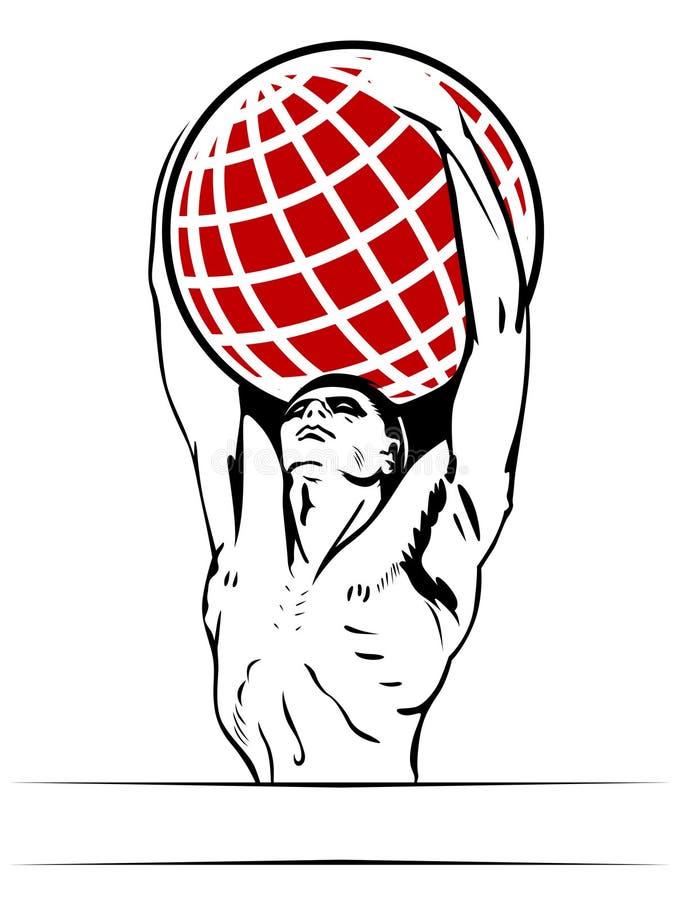 Terra della holding dell'uomo illustrazione vettoriale Terra della holding dell'uomo illustrazione vettoriale
