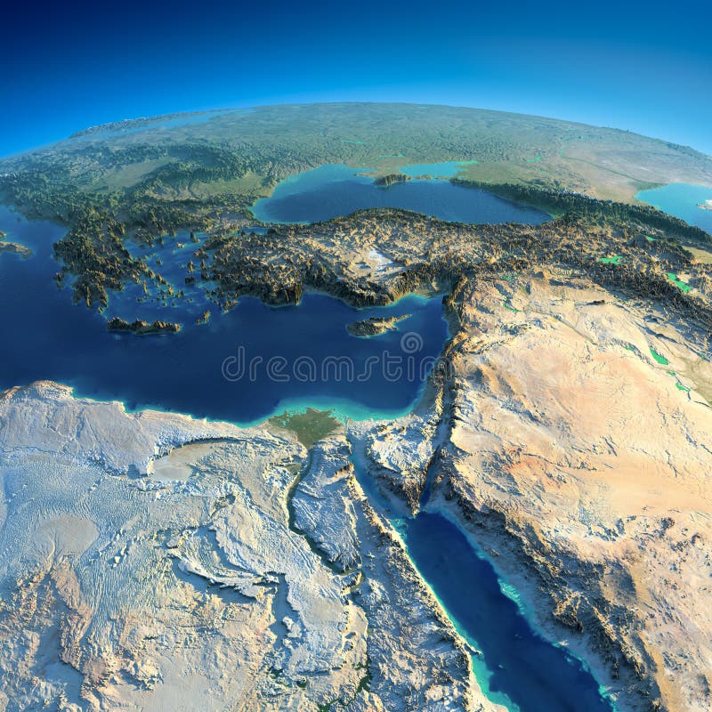 Terra dettagliata. L'Africa e Medio Oriente