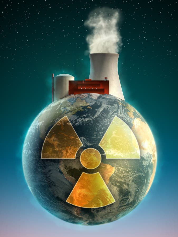 Terra nuclear ilustração do vetor Terra nuclear ilustração do vetor