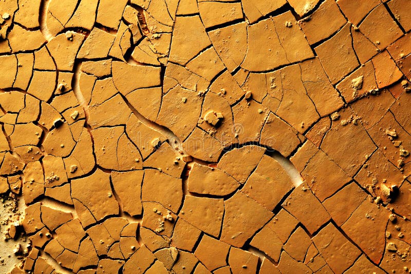 Terra rachada secada imagens de stock