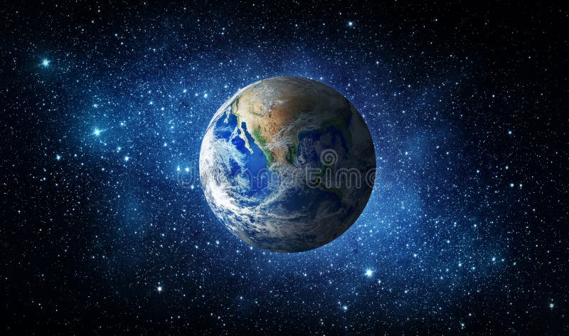 Terra, stella e galassia Priorità bassa dell'universo