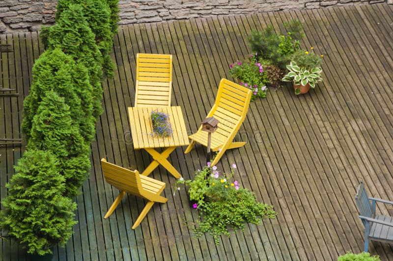 Terrace royalty free stock image