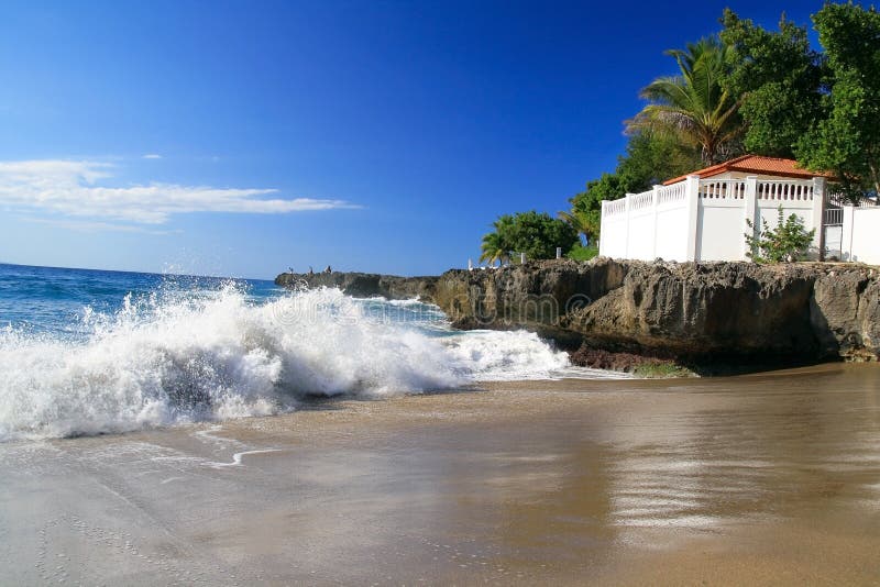 Terrace on beach