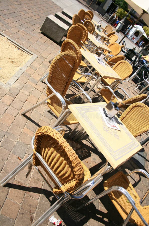 Terrace chairs stock photo. Image of beberage, restaurant 2938862