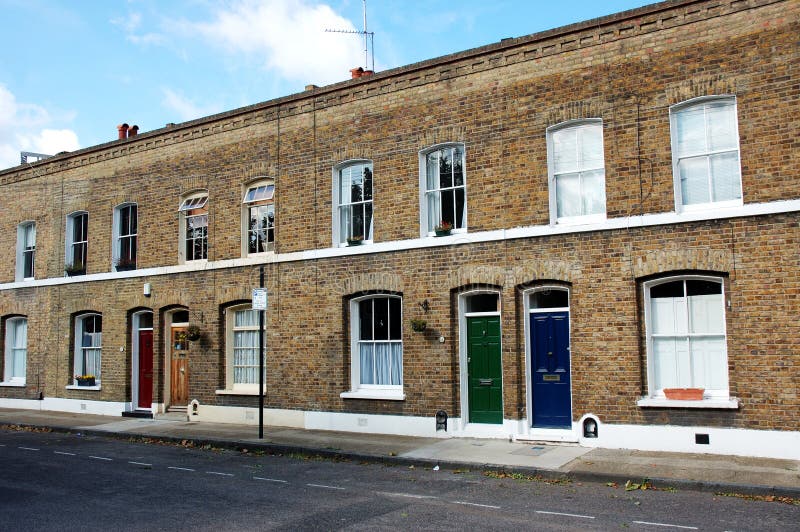 Terraced Houses royalty free stock photo Terraced Houses royalty free stock photo
