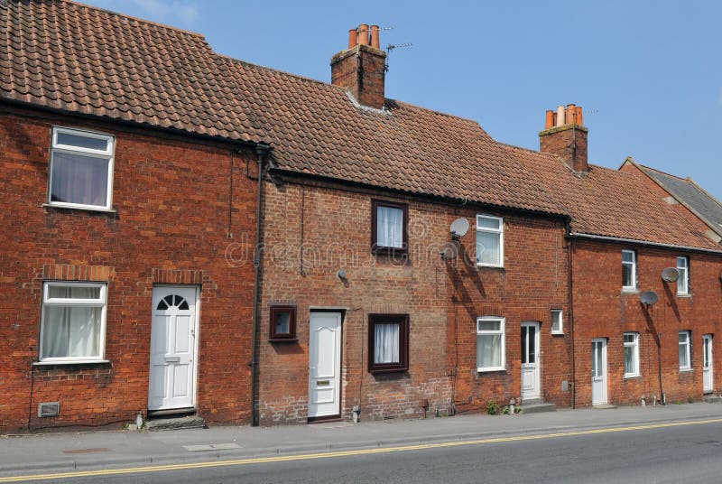 Red Brick House stock image. Image of england, facade 17299035