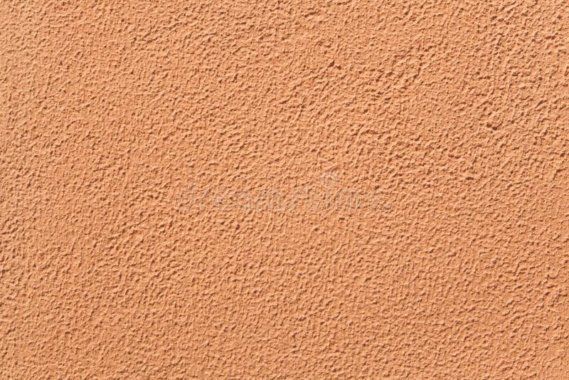 Terracotta Painted Stucco Wall. Stock Image Image of full, building