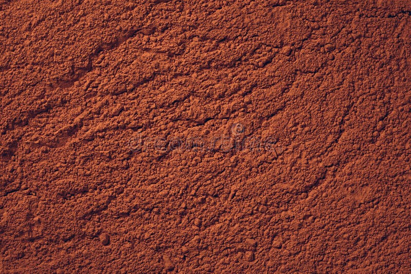 Terracotta Powder Soil or Claylike Texture Background Stock Photo