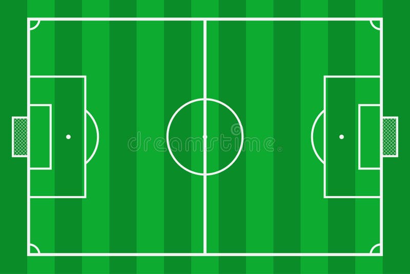 Terrain de football Cour du football d'herbe verte Champ de fond de maquette pour la stratégie et l'affiche de sport Vecteur illustration stock Terrain de football Cour du football d'herbe verte Champ de fond de maquette pour la stratégie et l'affiche de sport Vecteur illustration stock