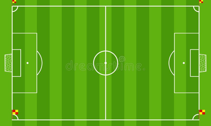 Terrain de football ou terrain de football sur le fond de vue supérieure Cour de vert de vecteur de conception pour le jeu de foo illustration de vecteur Terrain de football ou terrain de football sur le fond de vue supérieure Cour de vert de vecteur de conception pour le jeu de foo illustration de vecteur