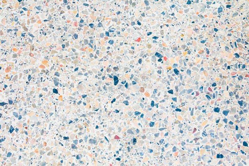 Terrazzo Flooring Texture and Color Small Stone Polished Pattern Old