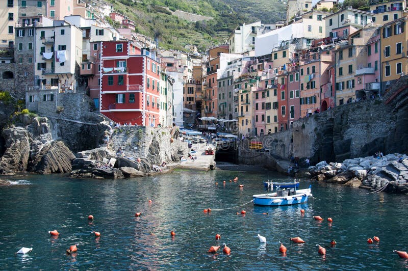 Terre de Riomaggiore - de Cinque images stock Terre de Riomaggiore - de Cinque images stock