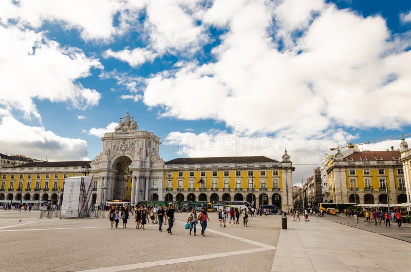Terreiro do Paco royalty-vrije stock foto Terreiro do Paco royalty-vrije stock foto