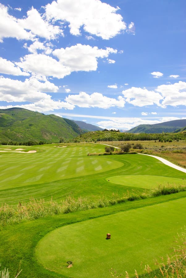 Terreno da golf del Colorado immagini stock Terreno da golf del Colorado immagini stock