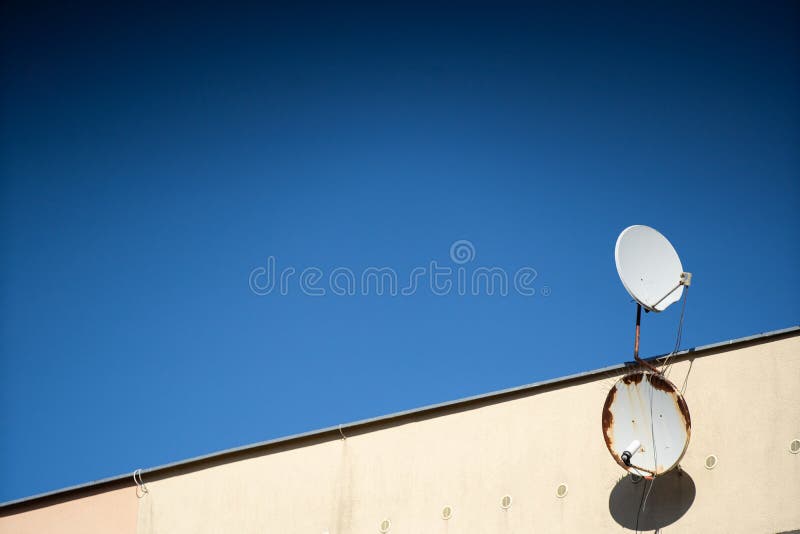 Terrestrial Antenna for Receiving Digital Television Programs Stock