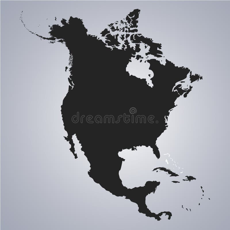 Territory of Bahamas on North America continent map on the grey background vector illustration Territory of Bahamas on North America continent map on the grey background vector illustration