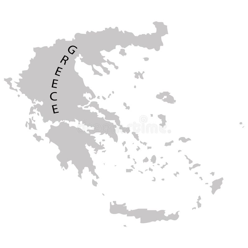 Territory of Greece on a white background stock illustration Territory of Greece on a white background stock illustration