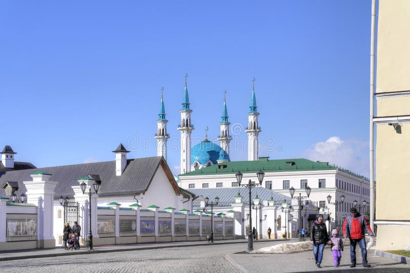 The territory of the Kazan Kremlin stock photography The territory of the Kazan Kremlin stock photography