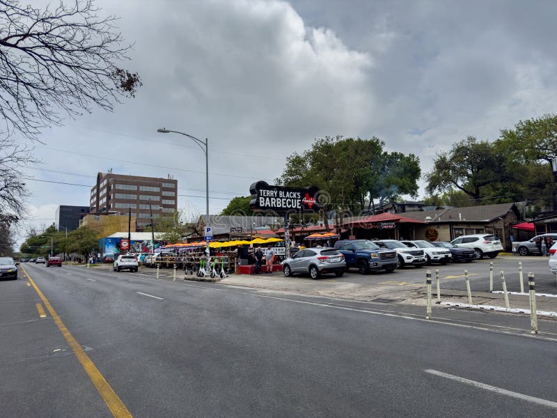 TERRY BLACKS BARBECUE Restaurant. royalty free stock photos