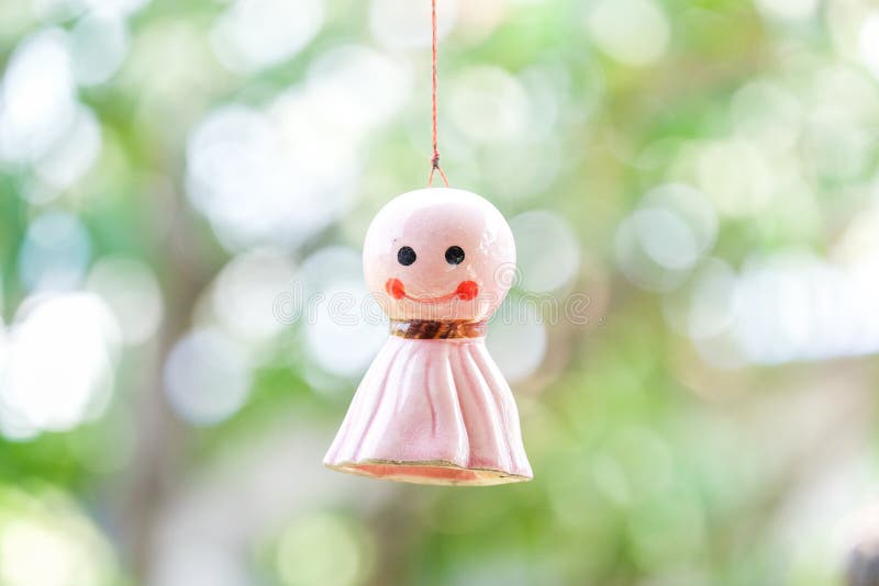 Teru Teru Bozu Japanese Smile Doll That Believe To Bring Good Weather Or Prevent Rain Stock Image Image Of Light Blue