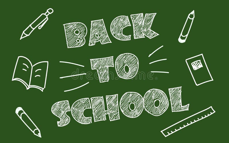 Terug naar School vectorachtergrond stock illustratie Terug naar School vectorachtergrond stock illustratie