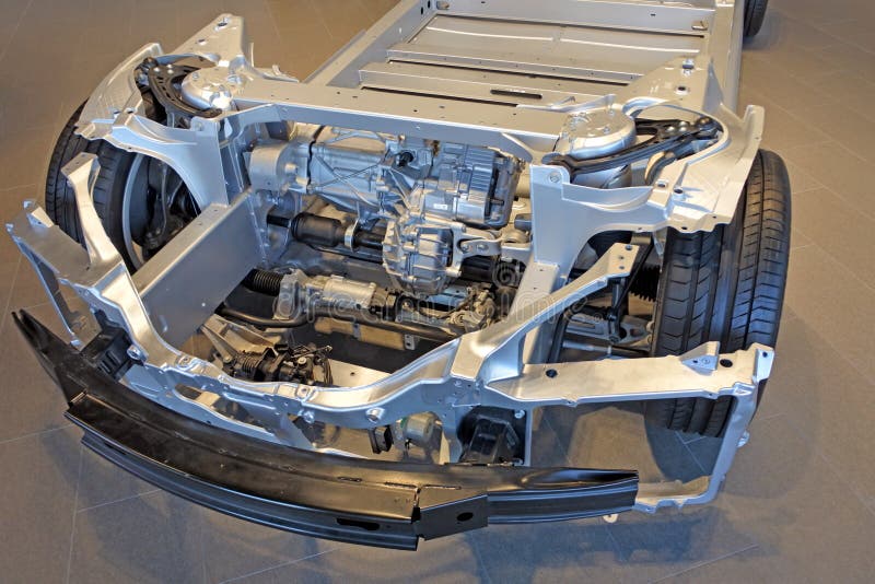 Tesla elektrycznego samochodu przenośny podwozie i bateria