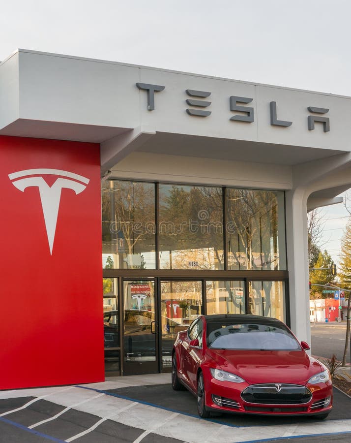 Tesla Model S royalty free stock image Tesla Model S royalty free stock image