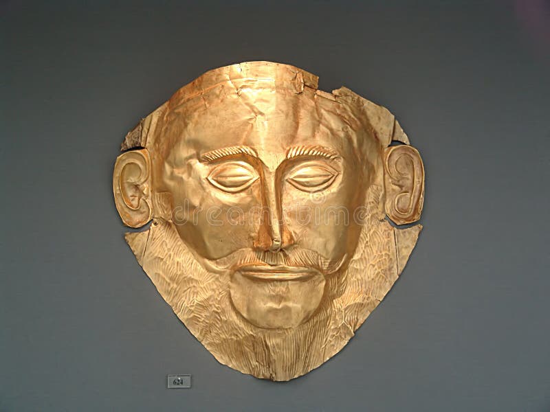 Even though the archaeological evidence speaks against that the famous golden mask of Agamemnon actually belonged to the famous king, it is one of the most famous findings of the ancient world. It is on display in the National Archaeological Museum of Athens, along with several other objects from the excavations in Mycenae. Even though the archaeological evidence speaks against that the famous golden mask of Agamemnon actually belonged to the famous king, it is one of the most famous findings of the ancient world. It is on display in the National Archaeological Museum of Athens, along with several other objects from the excavations in Mycenae