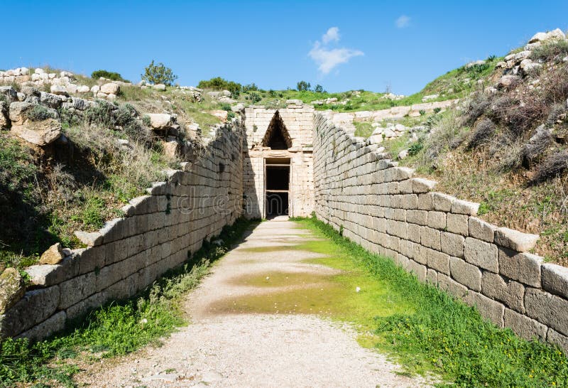 Treasury of Atreus closeup at Mykines ,Greece. Treasury of Atreus closeup at Mykines ,Greece