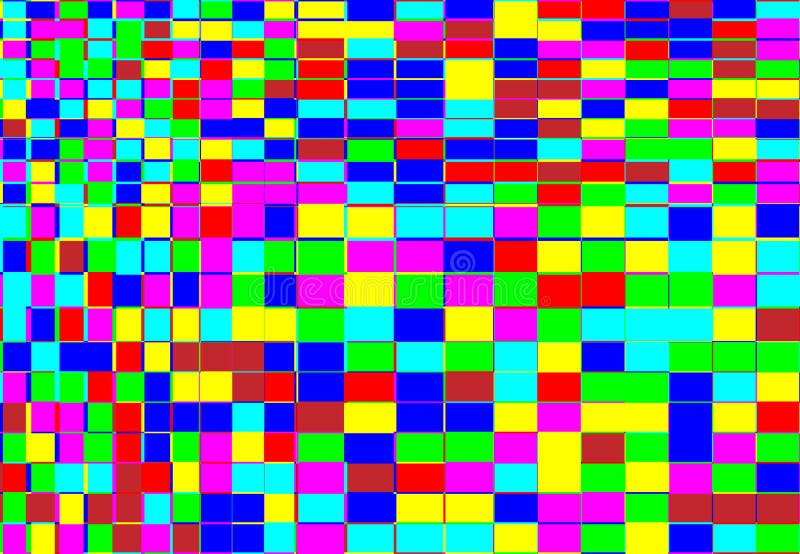 Tessallation, mosaic abstract colorful, multicolor and geometric background. Random rectangle, square tiles angular pattern and vector illustration
