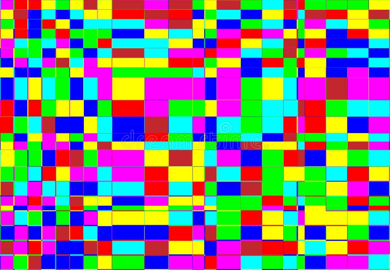 Tessallation, mosaic abstract colorful, multicolor and geometric background. Random rectangle, square tiles angular pattern and vector illustration