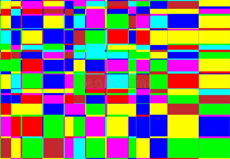 Tessallation, mosaic abstract colorful, multicolor and geometric background. Random rectangle, square tiles angular pattern and stock illustration