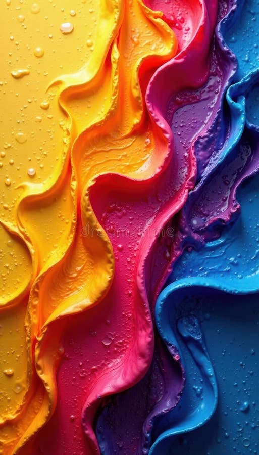 Tessitura astratta in acrilico laminata colori vivaci e colorati minimi illustrazione di stock