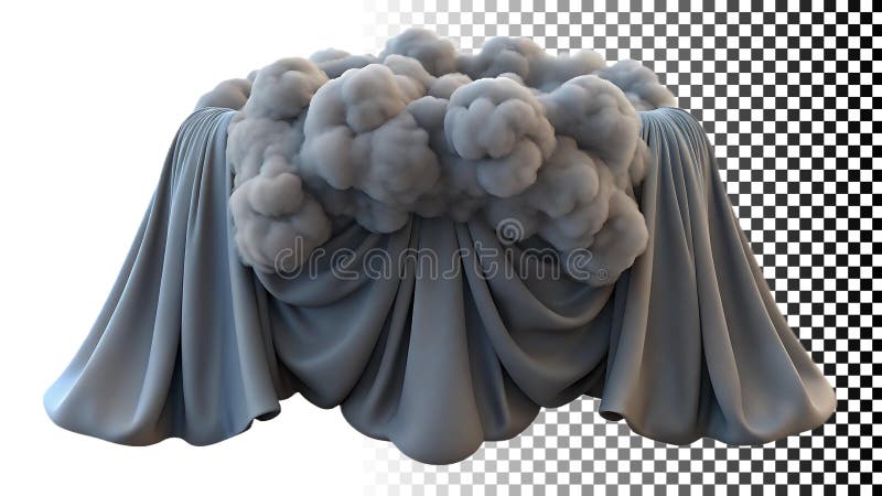 Tessitura in tessuto di tessuto avvolto in grigio elemento tessile elemento di colata elegante materiale morbido png immagine tras illustrazione vettoriale