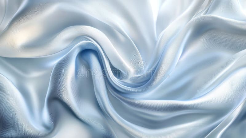 Tessitura in tessuto di seta blu chiaro e tritato illustrazione di stock