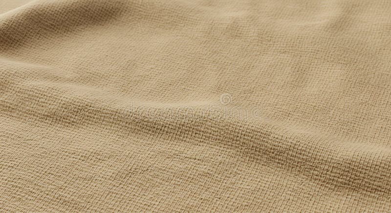 Tessuto beige con una sottile superficie testurizzata copre il telaio. Appare il materiale illustrazione vettoriale