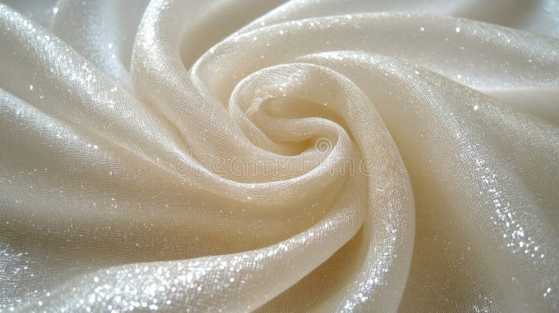 Tessuto bianco avvolto con una trama sottile di getteria illustrazione vettoriale