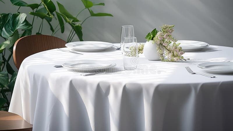 Tessuto classico per tavola rotonda illustrazione di stock