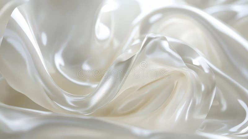 Tessuto Di Seta Bianca Confezionato Elegante illustrazione di stock